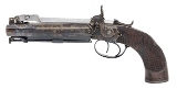 "Excellent Cased Identified Pair of Double Barrel Percussion Pistol With Flip Bayonets (72456) " - Image 5 of 25