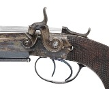 "Excellent Cased Identified Pair of Double Barrel Percussion Pistol With Flip Bayonets (72456) " - Image 6 of 25