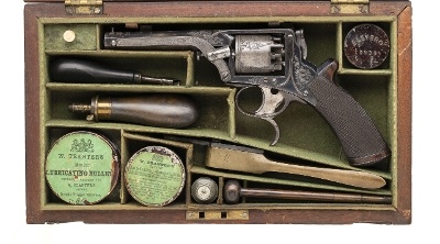 "One of Four Known F. T. Guion New Orleans Marked Tranter Revolver (AH8770) " - Image 1 of 15