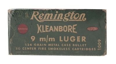 "9m/m 124gr Remington Vintage Cartridges (AM1569)" - Image 1 of 2