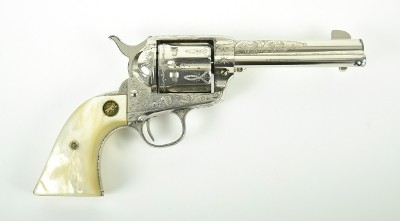 "Colt Factory Engraved Long Flute Single Action Army .45 LC (C12733) ATX" - Image 7 of 10