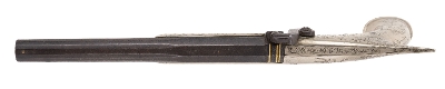 "Large All Metal Saw Handle Percussion Pistol with American Motifs (AH4309)" - Image 6 of 6
