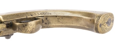 "Large All Metal Stocked Percussion Pistol Marked Hyde and Goodrich (AH4310) DTX" - Image 6 of 6
