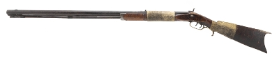 "Hide Wrapped Half Stock Percussion Rifle (AL5751)" - Image 5 of 9