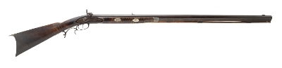 "Half Stock Double Key Percussion Rifle (AL5824)" - Image 1 of 7