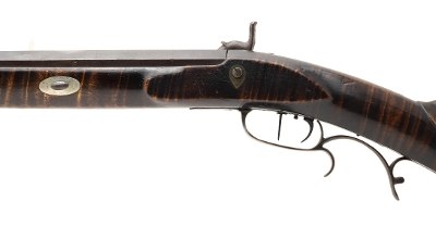 "Half Stock Double Key Percussion Rifle (AL5824)" - Image 5 of 7
