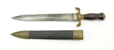 "Ames Double Dog Head Bowie Knife (K1823)" - Image 5 of 8