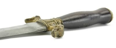 "Ames Double Dog Head Bowie Knife (K1823)" - Image 3 of 8