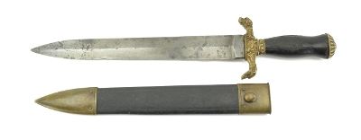 "Ames Double Dog Head Bowie Knife (K1823)" - Image 4 of 8