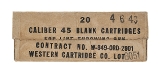 "Caliber 45 BLANK Cartridges (AN120)" - Image 1 of 1