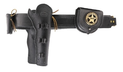"San Pedro Saddlery Double Slim Jim Holster Rig (MIS1403)" - Image 3 of 4