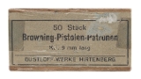 "9mm Long Ammunition By Gustloff-Werk (AN016)" - Image 1 of 1