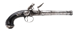 "Beautiful English Flintlock Queen Anne Pistol by Wilson of London Ex. George Nuemann Collection (AH6091)" - Image 1 of 9