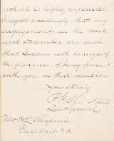 "Framed Handwritten Letter Signed by General Philip Sheridan (MIS1358)" - Image 3 of 4