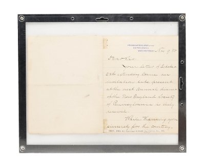 "Framed Handwritten Letter Signed by General Philip Sheridan (MIS1358)" - Image 4 of 4