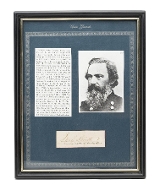 "Framed Union General John Eugene Smith with Signature (MIS1360)" - Image 1 of 2