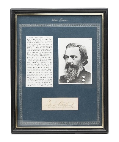 "Framed Union General John Eugene Smith with Signature (MIS1360)" - Image 1 of 2