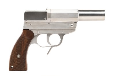 "Very Rare Identified German Kreigsmarine Single Barrel Flare Pistol (MM1430)" - Image 1 of 5