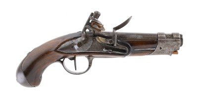 "French an 9 Gendarme Flintlock Pistol (AH6455) DTX" - Image 1 of 5
