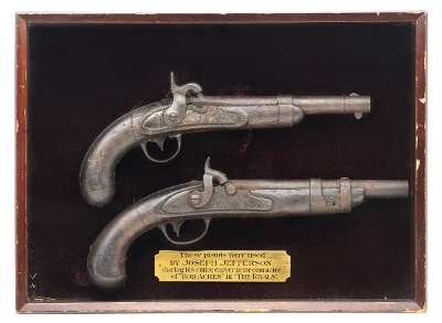 "Pair Of Percussion Pistol Used in the Play The Rivals Joseph Jefferson (AH8150)" - Image 1 of 3