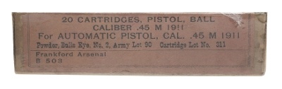".45 Cal. M1911 Pistol Ball Cartridges (AM1081)" - Image 1 of 1