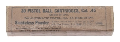 ".45 Cal. Pistol Ball M1911 Cartridges (AM1082)" - Image 1 of 1