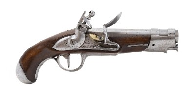"French Model an 9 Gendarme Flintlock Pistol (AH6475) ATX" - Image 1 of 4