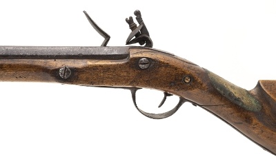 "Revolutionary War Era Club-Butt flintlock musket .74 caliber (AL8143)" - Image 2 of 7