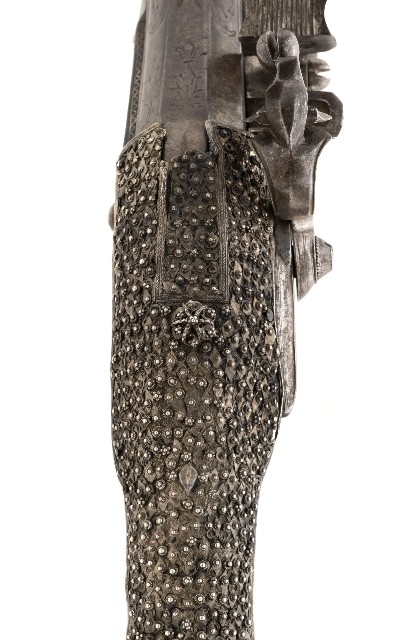 "Middle Eastern Flintlock Pistol (AH8159) DTX" - Image 4 of 8