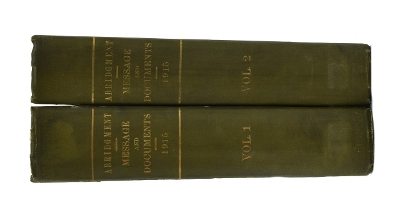 "Book: “Abridgment Message and Documents 1915, Vol. 1 and Vol. 2" (BK387)" - Image 4 of 4