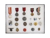 "Lot of German WWII Medals and Tinnies (MM1408)" - Image 1 of 1