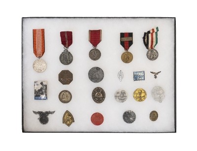 "Lot of German WWII Medals and Tinnies (MM1408)" - Image 1 of 1