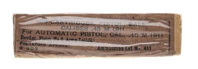 ".45 Caliber M 1911 Cartridges for Automatic Pistol (AN176)" - Image 1 of 1