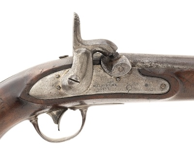 "U.S. Model 1836 converted percussion pistol (AH6859)" - Image 2 of 7