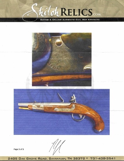 "US Model 1816 Flintlock Pistol (AH6716) ATX" - Image 9 of 9