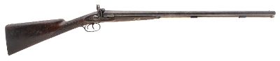 "Antique Belgian Double barrel Percussion Shotgun 10ga (AL9980)" - Image 1 of 8