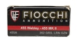 "Fiocchi .455 Webley 50 Rounds (Am1697)" - Image 1 of 2