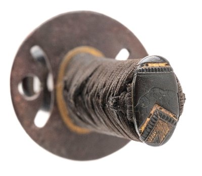 "Shin-Shinto Wakizashi with Full Mounts and Kozuka, Dated Ansei 2 (1855) (SW1981)" - Image 10 of 13