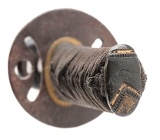 "Shin-Shinto Wakizashi with Full Mounts and Kozuka, Dated Ansei 2 (1855) (SW1981)" - Image 10 of 13