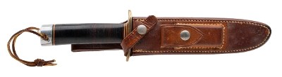 "RANDALL MODEL 1-7 FIGHTING KNIFE WITH JRB SHEATH (68610)" - Image 3 of 7