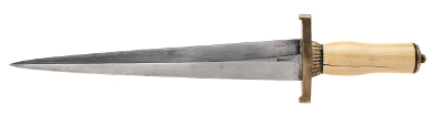 "1950’s IVORY HANDLE RANDALL 13-12 ARKANSAS TOOTHPICK W/ BROWN BUTTON SHEATH (68609)" - Image 4 of 9