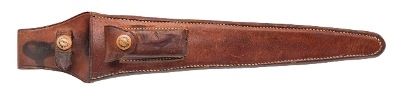 "1950’s IVORY HANDLE RANDALL 13-12 ARKANSAS TOOTHPICK W/ BROWN BUTTON SHEATH (68609)" - Image 9 of 9