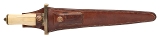 "1950’s IVORY HANDLE RANDALL 13-12 ARKANSAS TOOTHPICK W/ BROWN BUTTON SHEATH (68609)" - Image 2 of 9