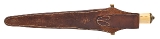 "1950’s IVORY HANDLE RANDALL 13-12 ARKANSAS TOOTHPICK W/ BROWN BUTTON SHEATH (68609)" - Image 5 of 9