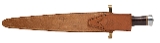 "1950’s RANDALL 13-12 ARKANSAS TOOTHPICK W/ BROWN BUTTON HEISER SHEATH (68611)" - Image 6 of 6
