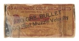 ".45 Automatic Colt Smokeless CF Vintage Ammo (AM613)" - Image 1 of 2