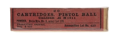 ".45Cal.Pistol Ball M1911cartridges (AM1028)" - Image 1 of 2