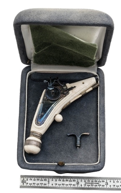 "Very Finely Made Miniature Wheelock Pistol (CUR306)" - Image 1 of 6