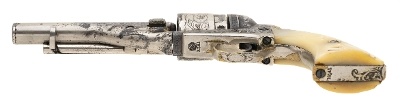 "New York Engraved Colt 1862 Pocket Navy Conversion (AC983) CONSIGNMENT" - Image 3 of 6
