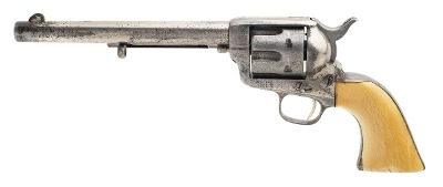 "Colt Single Action Army W/ Carved Mexican Eagle Ivory Grips (AC982) CONSIGNMENT" - Image 1 of 8